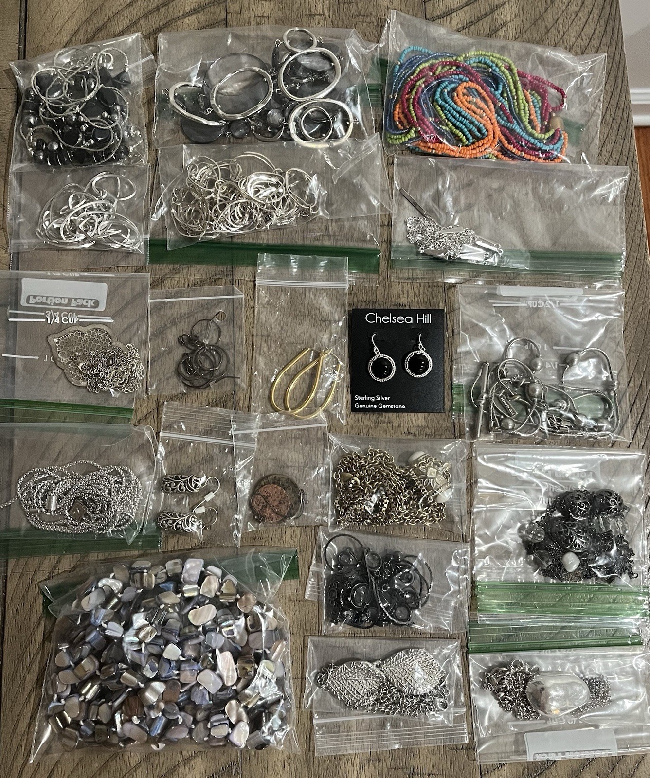 Unique Jewelry Lot. Silver, Gold, Black Tones. All Wearable. Vintage to Modern
