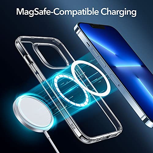 for Case, Compatible with MagSafe, Shockproof iPhone 13 Pro Max A-Clear