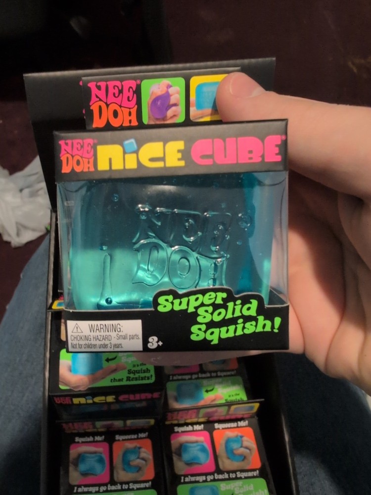 NeeDoh Nice Cube Super Solid Squish Nee Doh Ice Cube ALL THREE COLORS AVAILABLE