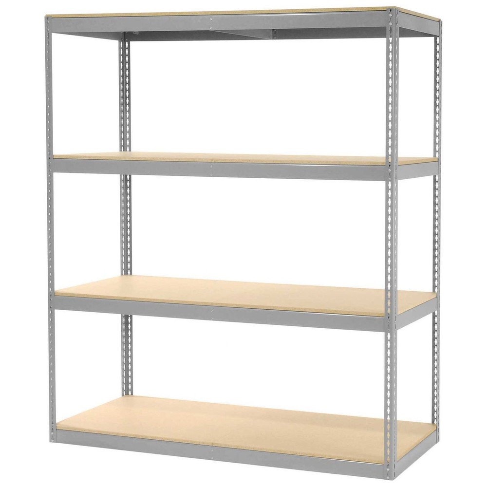 Record Storage Rack Without Boxes 72"W x 30"D x 84"H Gray