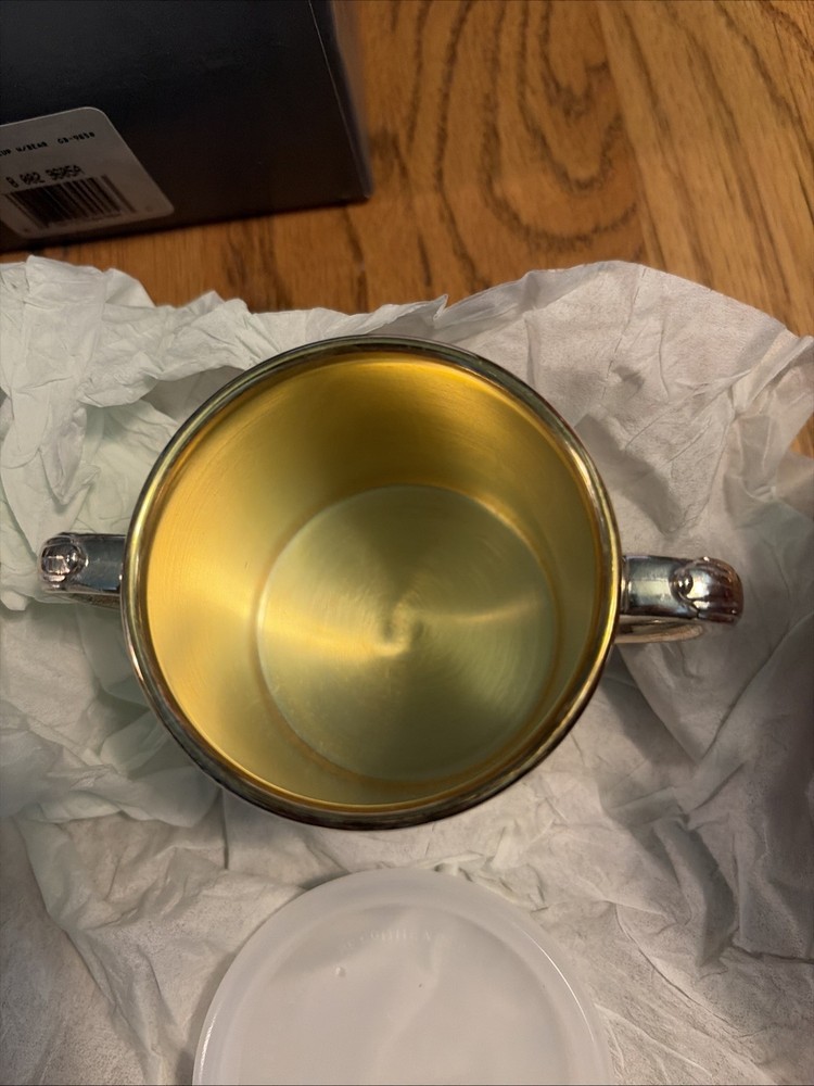 Oneida Silver plate Cuddle up W/ Bear Gb- 9650 Silver plate Sippy Cup