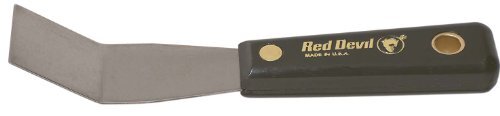 Bent Putty Knife, 1.25 Inch, Gray, Precision angled blade, Shatterproof polyprop
