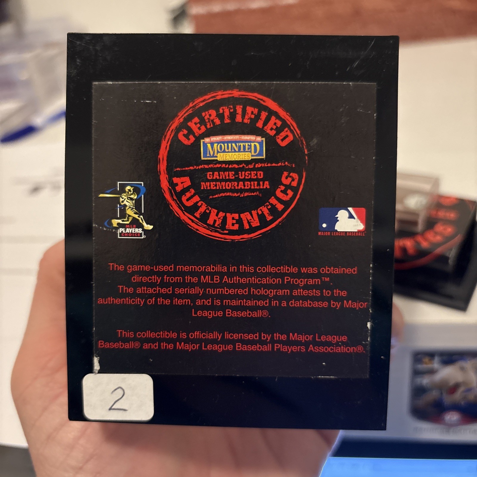 Roger Clemens Certified Authentics Mounted Memories Game Used Dirt