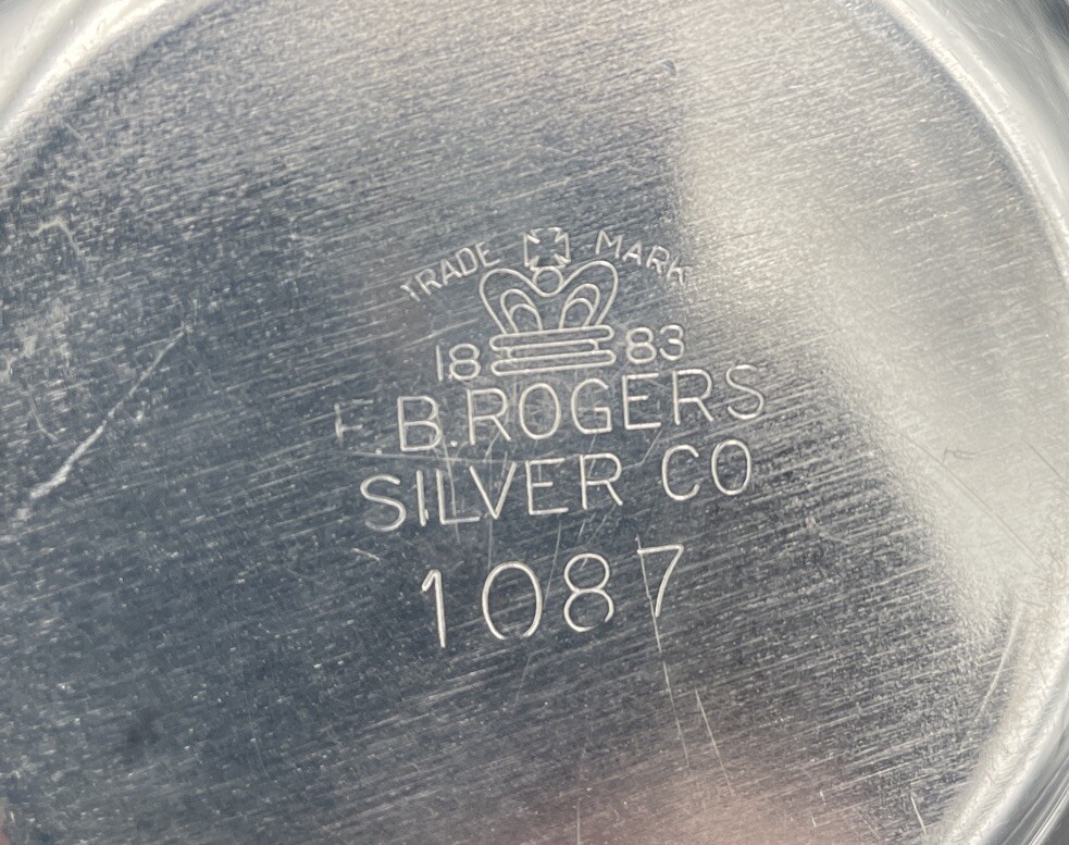 Silver plate FB Rogers Cream And Sugar Set.