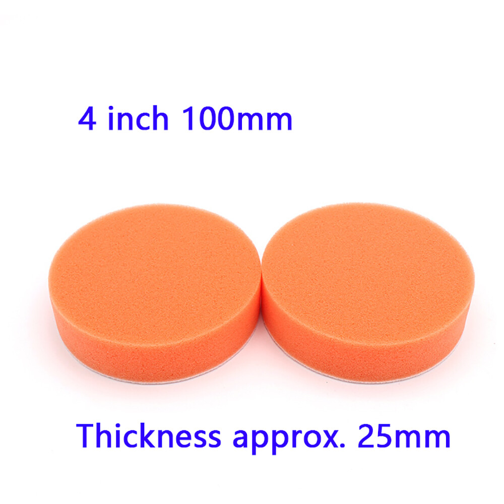 Polishing Sponge Pad Buffing Buffer Pads Waxing, Hook and Loop Back 100mm 125 mm