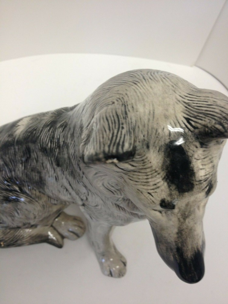 Vintage Ceramic German Shepherd Figurine
