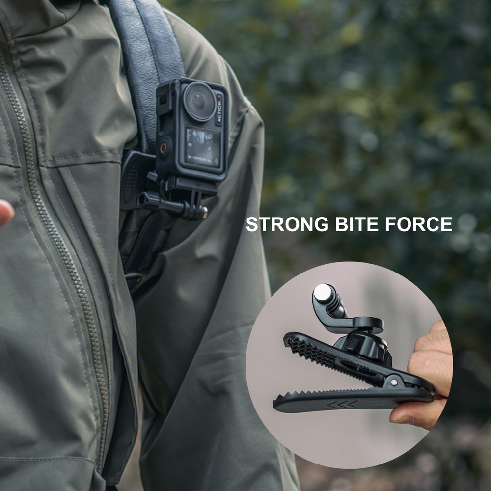 Universal Backpack Shoulder Strap Mount Clip For Gopro , DJI Osmo Action