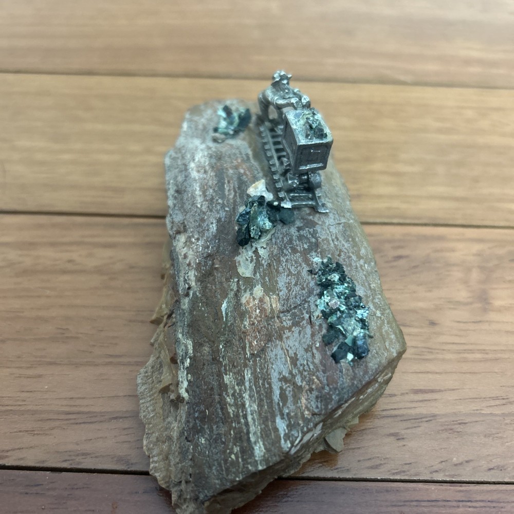 Gem Mining Pewter Paperweight