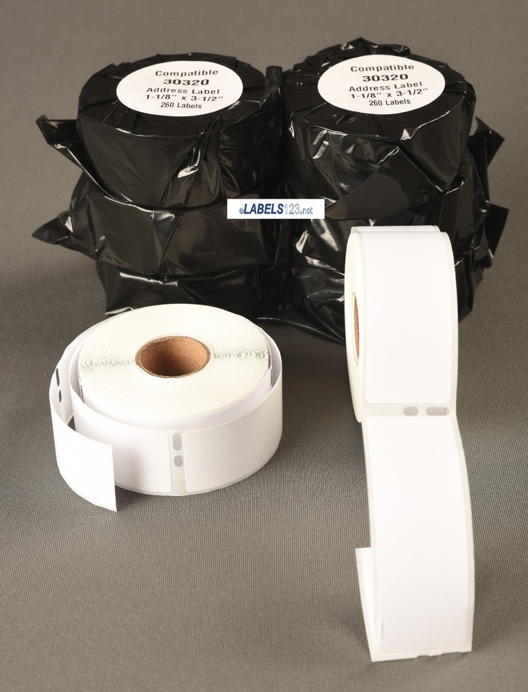 Dymo® Compatible 30320 Mailing 20 Rolls White Rectangular Thermal Address Labels