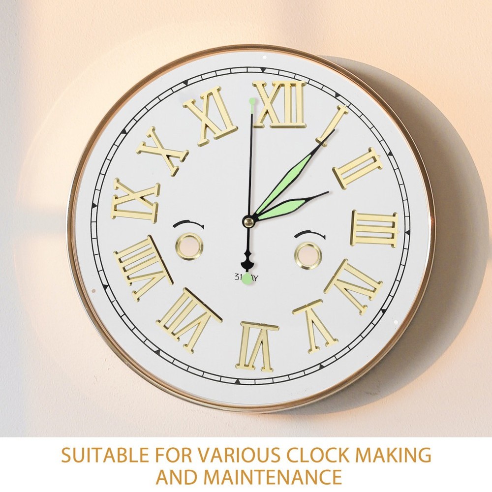 3 Sets Electroplated Clock Numerals Accessories Parts Replacement