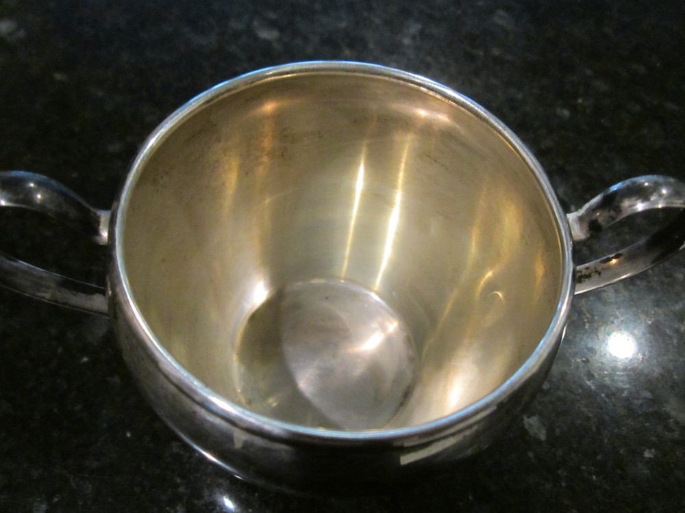 VINTAGE PREISNER SOLID STERLING SUGAR BOWL 69 GRAMS