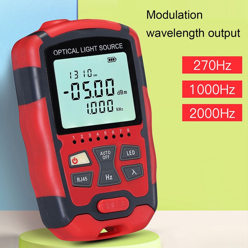 Fiber Optic Light Source 1550nm SC FC Interface RJ45 Test Optical Light Source