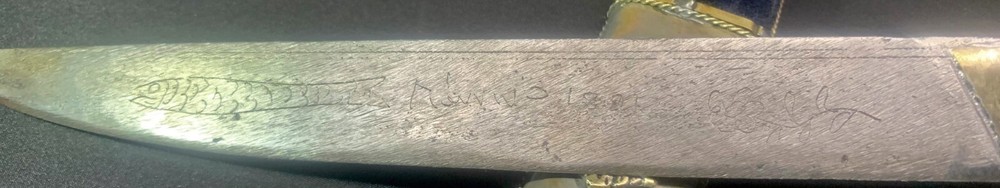 NICE BALKAN KNIFE, GREEK ORIGIN, 20th CENTURY, ALL SOLID AND ENGRAVED BLADE