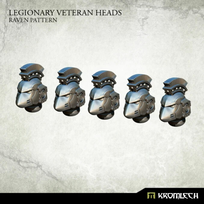 KROMLECH LEGIONARY VETERAN HEADS: RAVEN PATTERN
