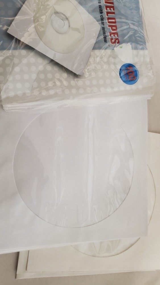 80+ Clear CD DVD Disc Square Clam shell Plastic Storage Case + Some CD Envelopes