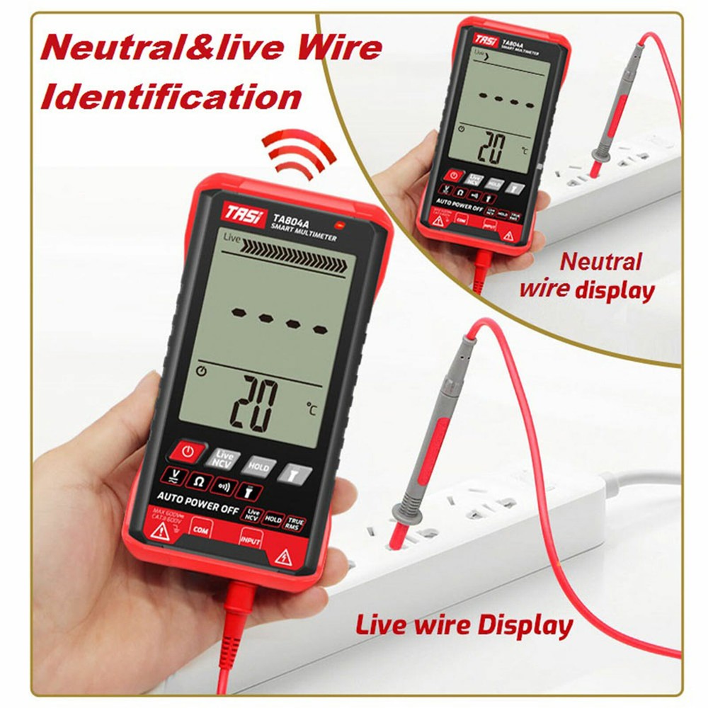 Digital Multimeter Voltmeter Ammeter AC DC Volt Ohmmeter Tester Meter Auto Range