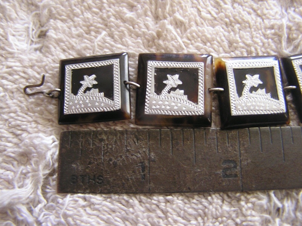 Antique Panel Bracelet with Overlay