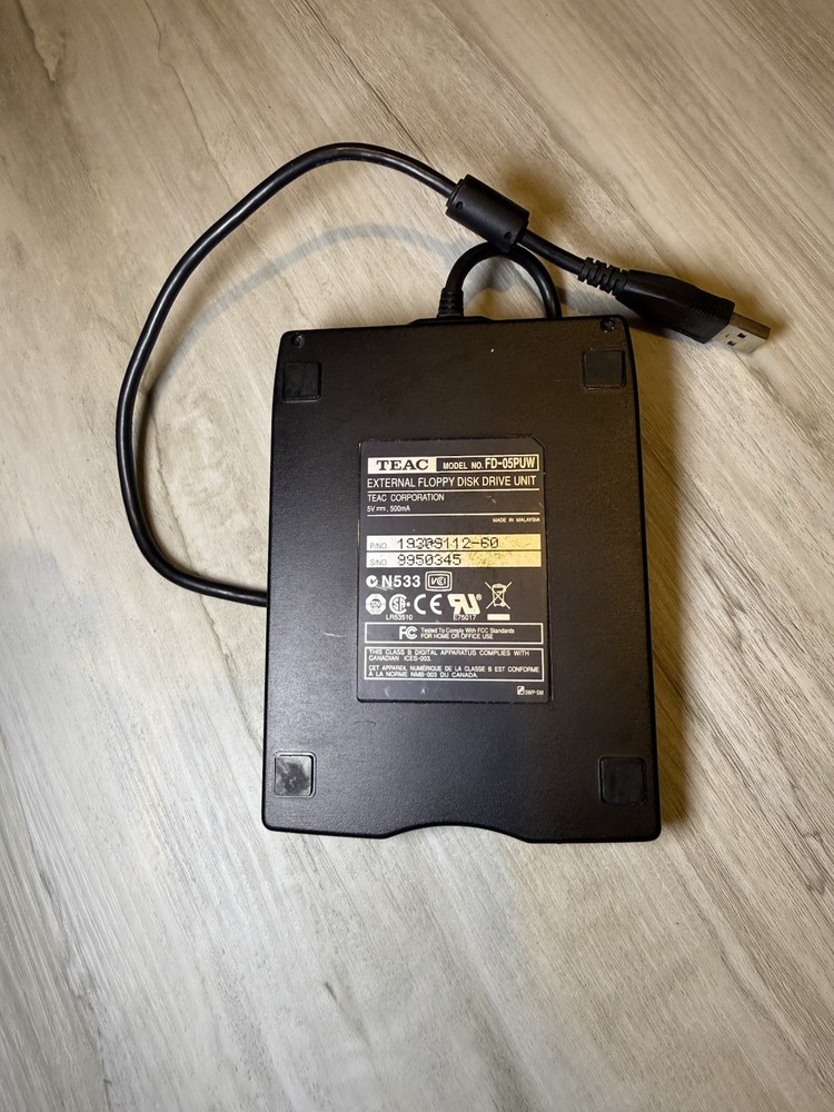 TEAC FD-05PUB External Floppy Disk Drive Unit