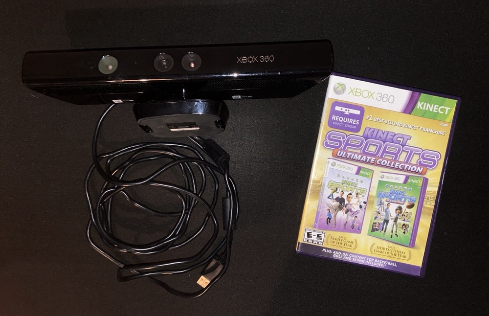 Official Microsoft Xbox 360 Kinect Motion Sensor Bar and Kinect Games
