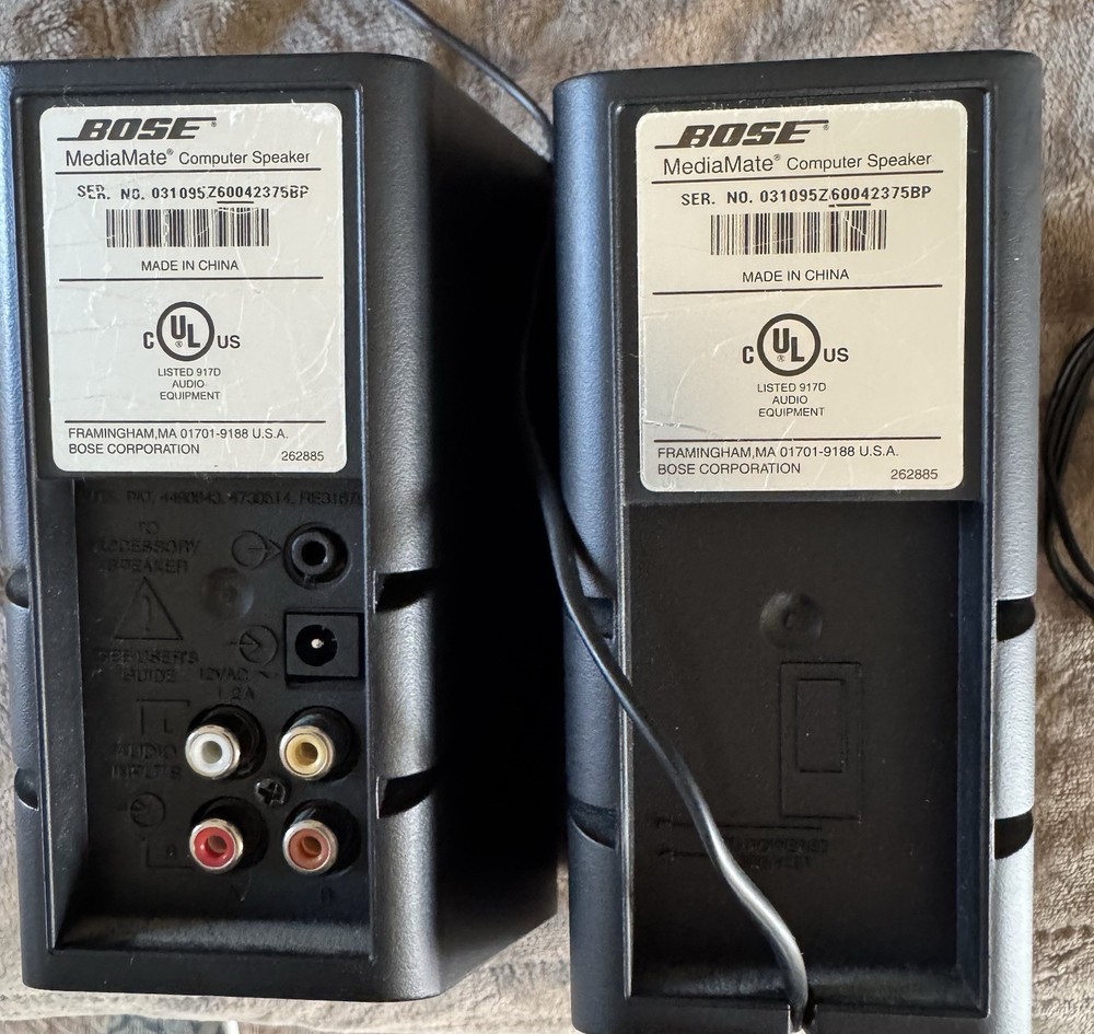Bose MediaMate Computer Speaker Pair with AC Adapter