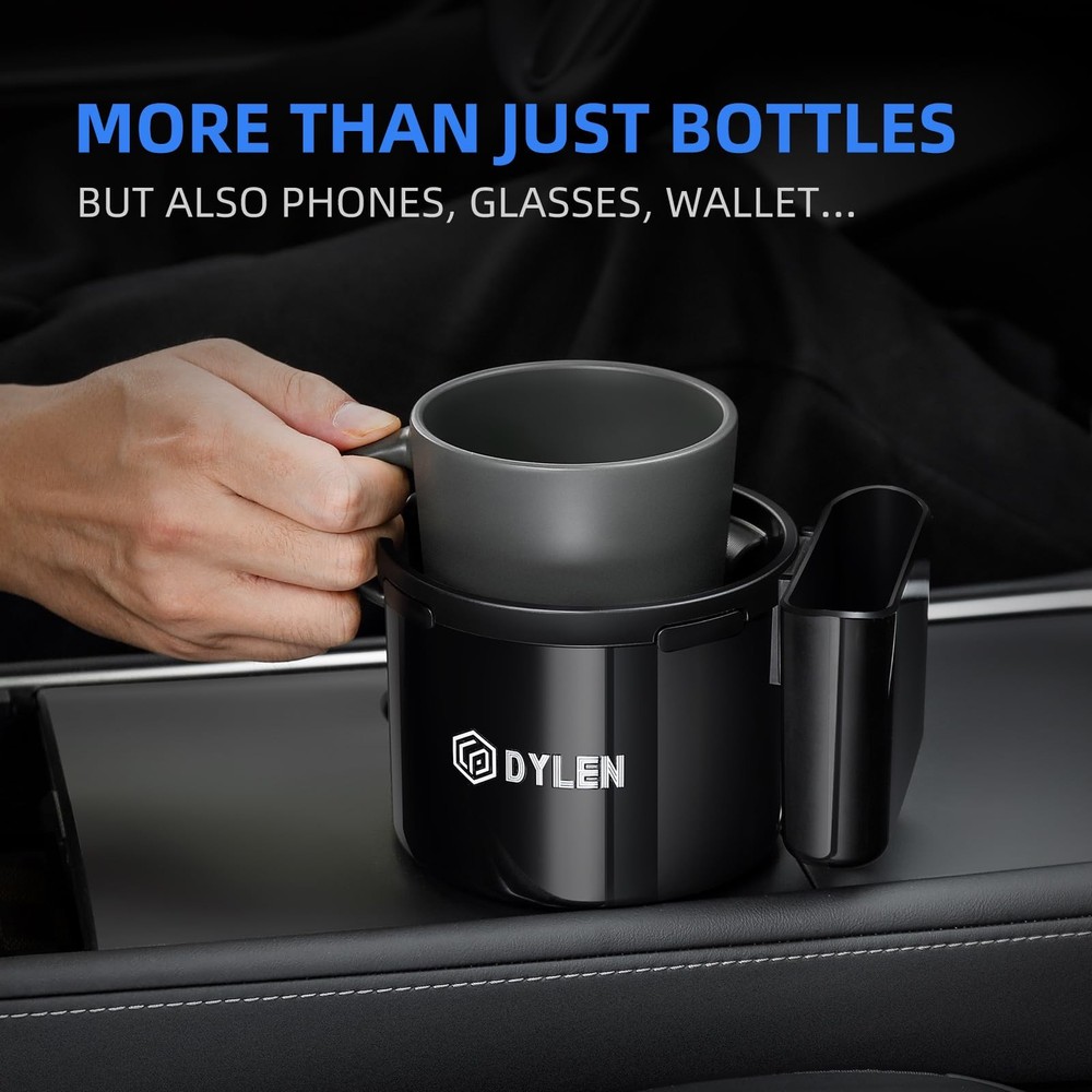 Car Cup Holder Expander, Extender Adapter for with Black