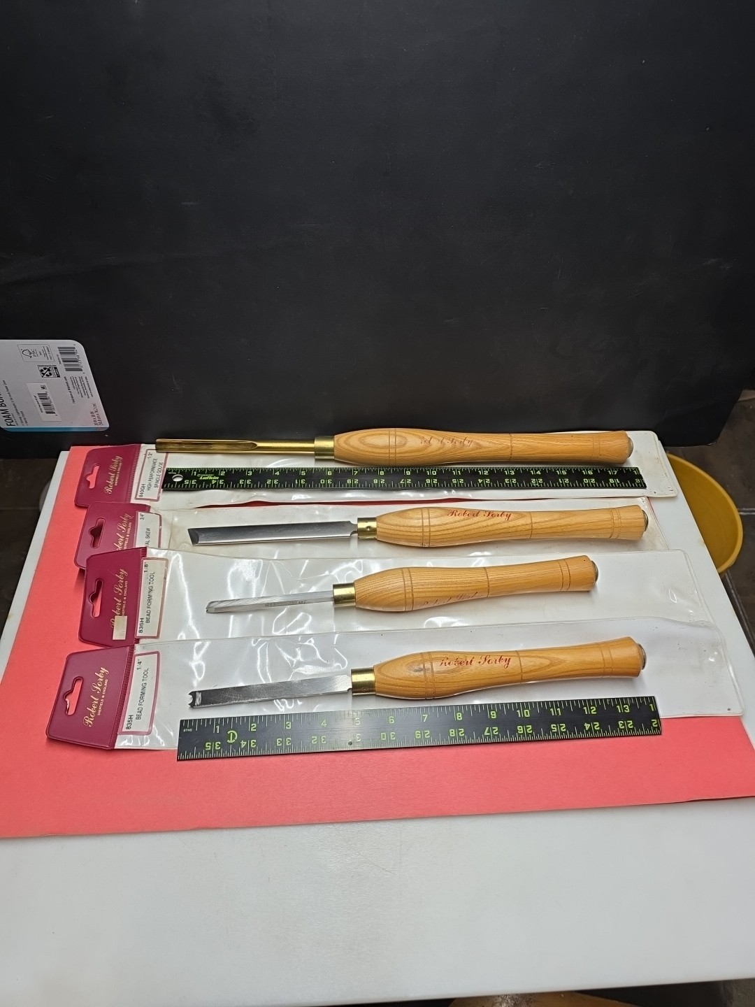 4 Robert Sorby Lathe Chisels Bead Forming Spindle Gouge Skew Oval