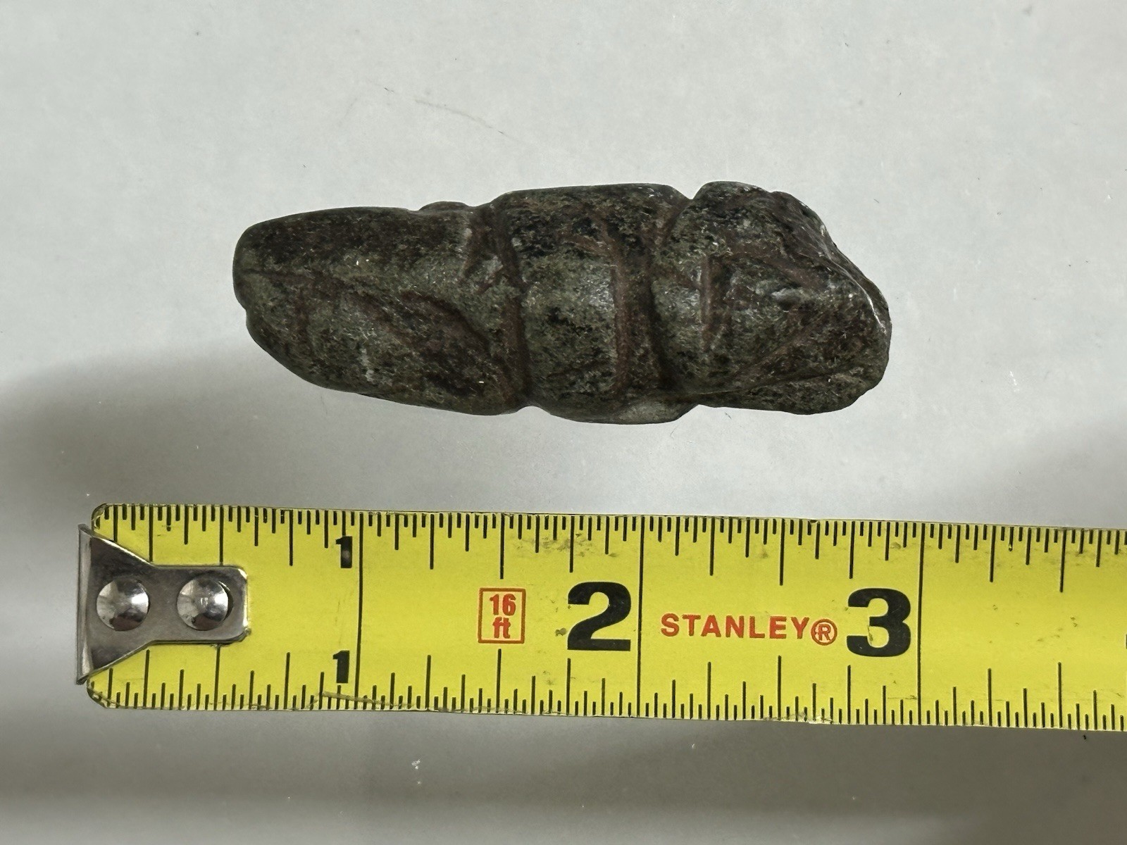 PRECOLUMBIAN HUMAN EFFIGY PENDANT AXE GOD OLMEC MEZCALA MIXTEC JADE JADEITE MAYA