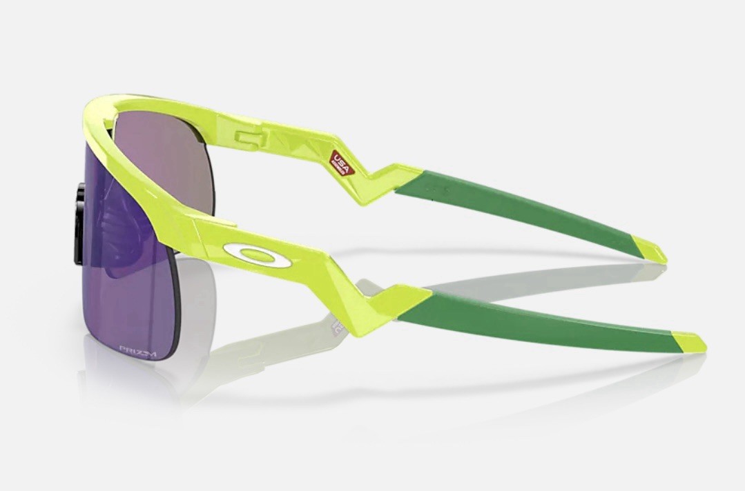 OAKLEY RESISTOR YOUTH SUNGLASSES RETINA BURN NEON GREEN PRIZM JADE OJ9010-0623