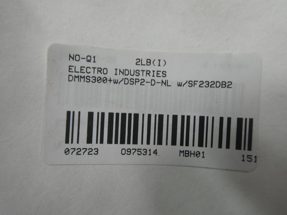 Electro Industries DMMS300+ DSP2-D-NL SF232DB2 Power Meter