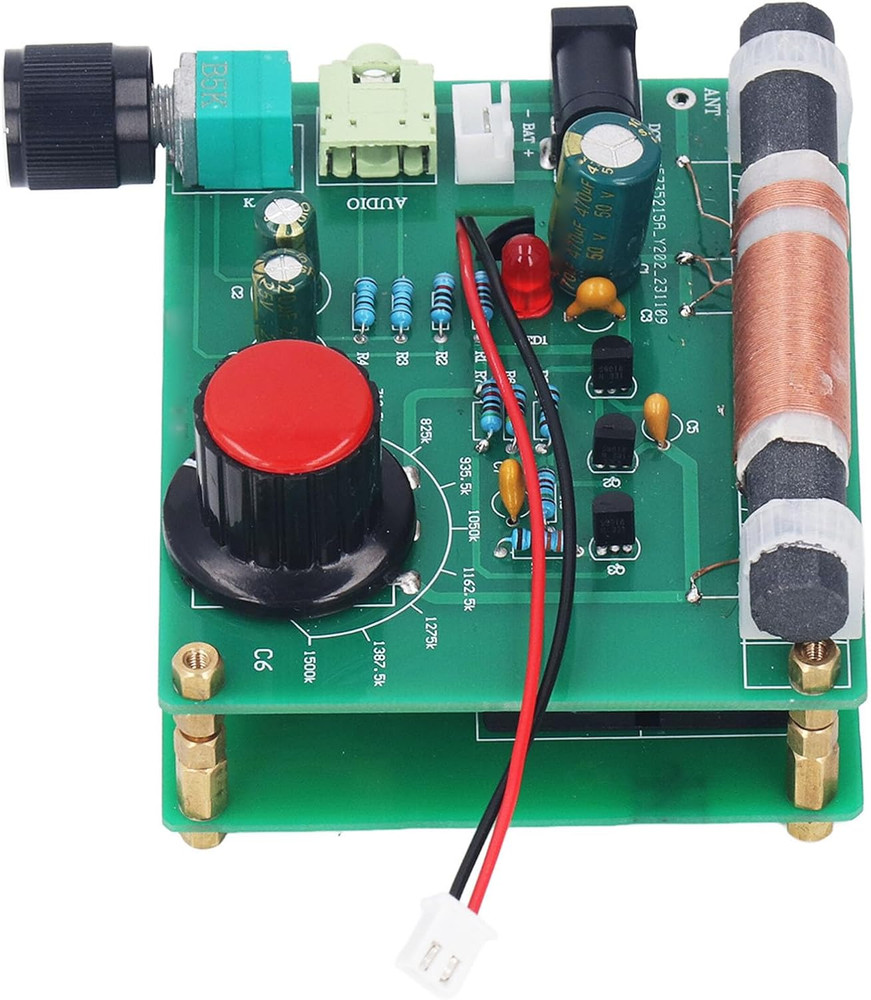 AM Transmitter 600Khz‑1500Khz Compact Portable with 3.5Mm Headphone Interface, V