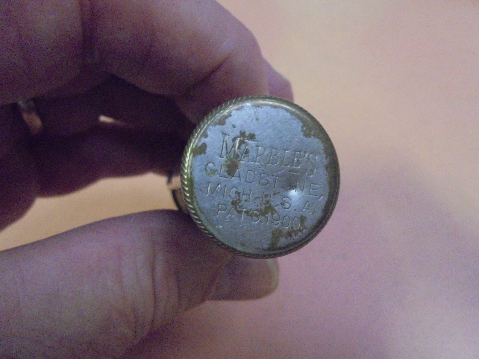 Vintage Marble's Match Safe Patented 1900