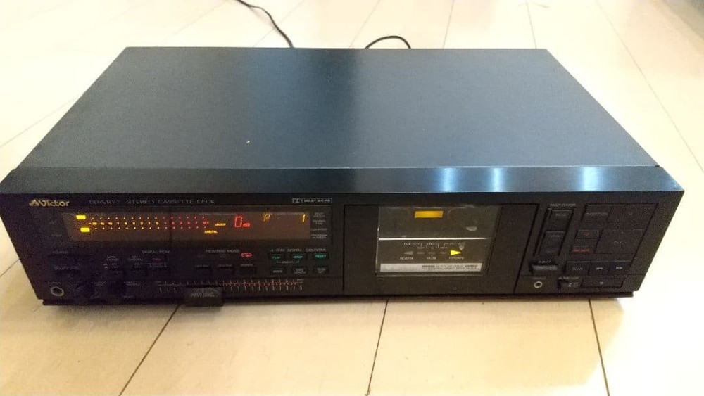 Victor DD-VR77 stereo cassette deck junk