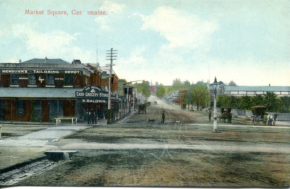 Market Square, Castlemaine - Postcard