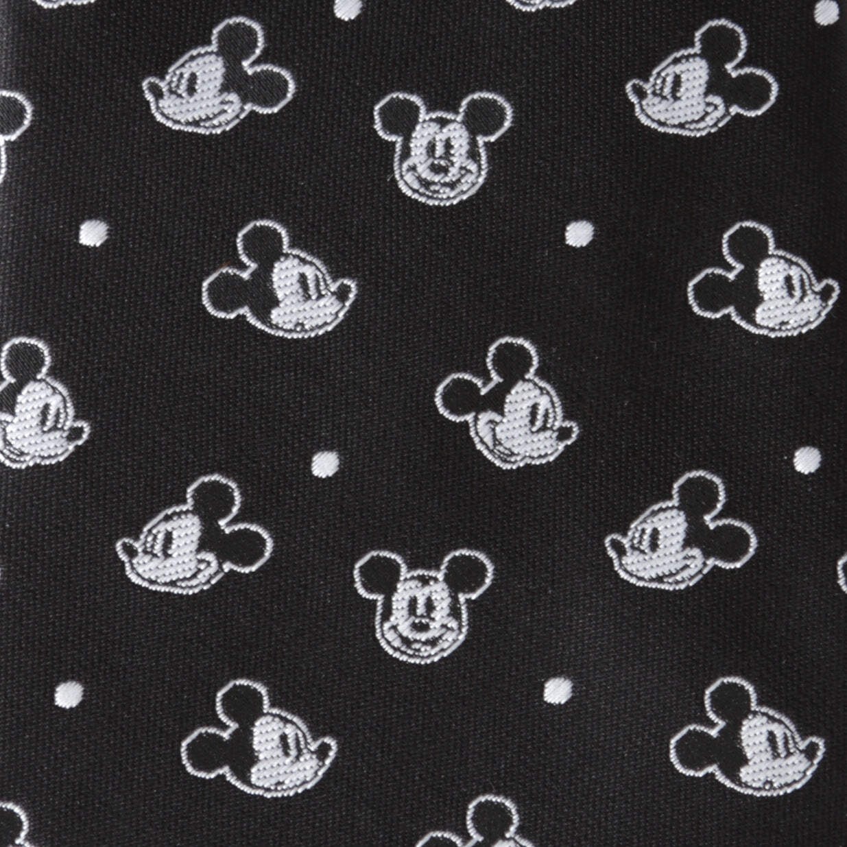 👔 Disney Mickey Mouse Black Dot Men's Tie