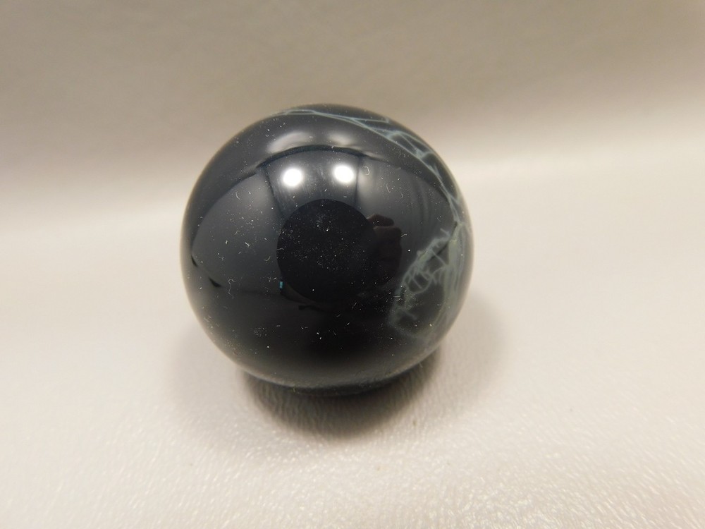 Spiderweb Obsidian Stone Sphere 1.5 inch or 39 mm Gemstone #O7