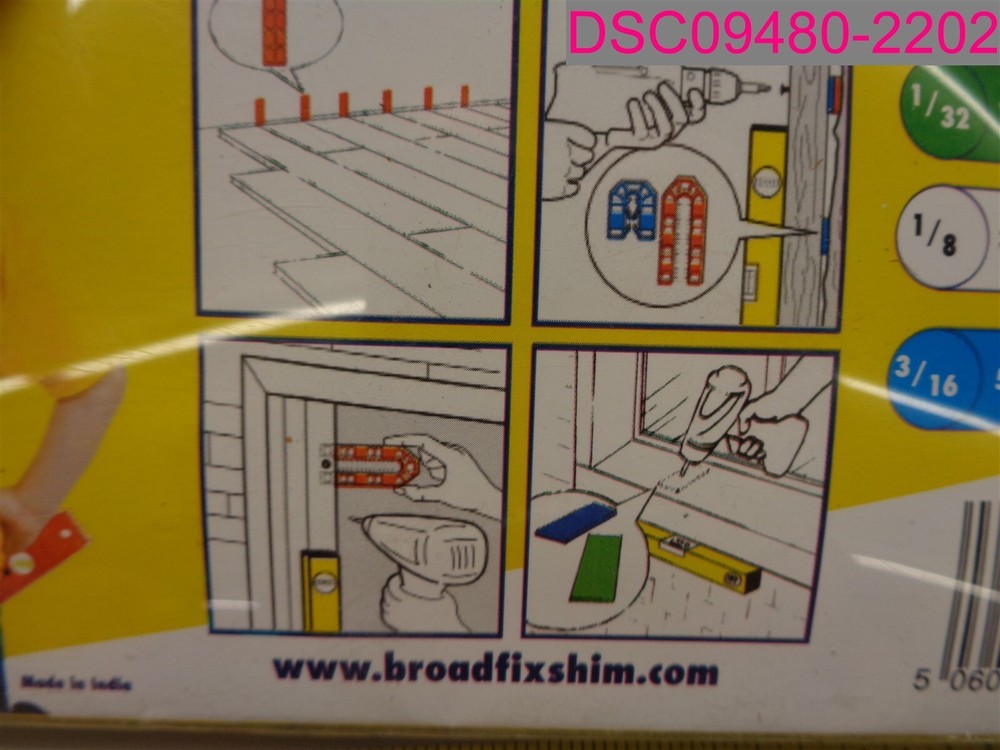 60 Pack; BroadFix Flat Shims, Multiple Sizes.