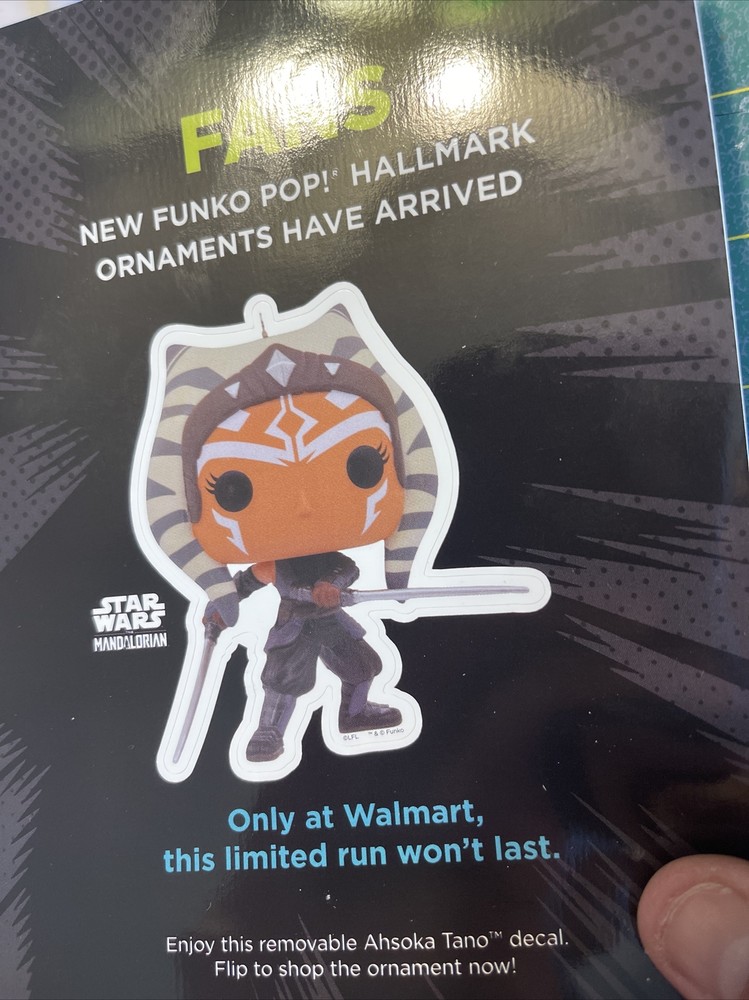 hallmark Ahsoka Tano PIN BUTTON Decal Set SDCC 2023 Comic Con