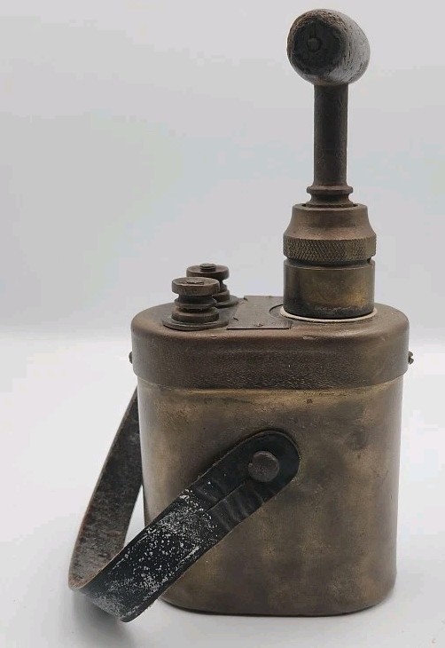 VINTAGE BRASS HERCULES 10 CAP BLASTING MACHINE DYNAMITE DETONATOR