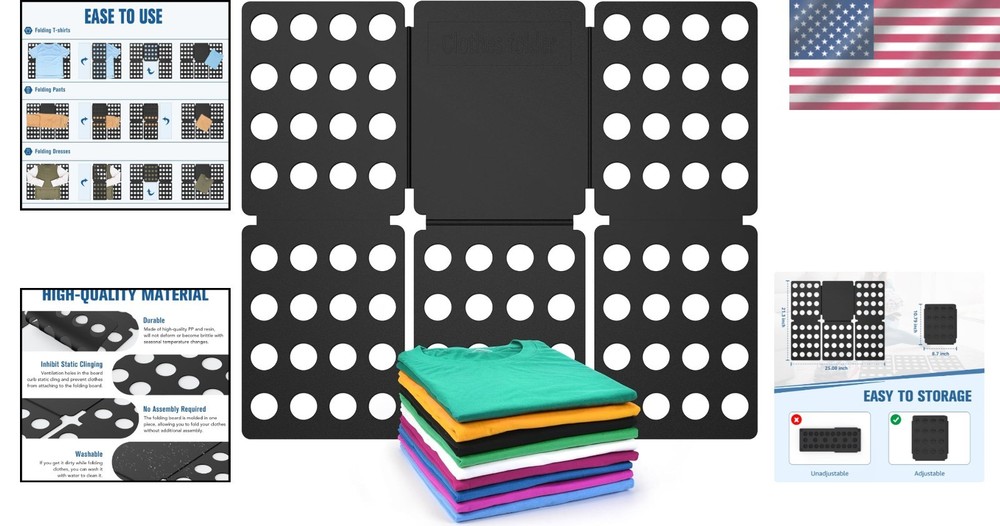 Boxlegend Version 3 Shirt Folding Board T Shirts Clothes Folder Durable Plastic
