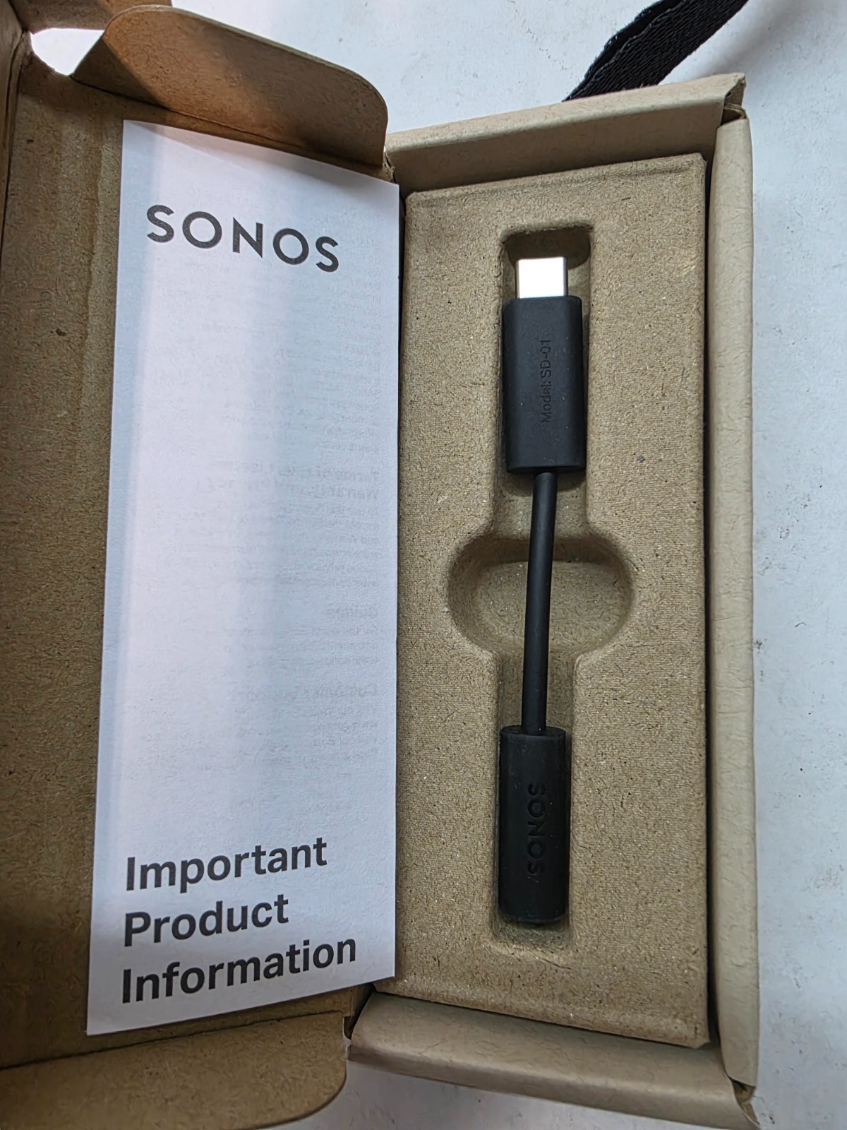 Sonos Line-In Adapter for Era 100/300, Black