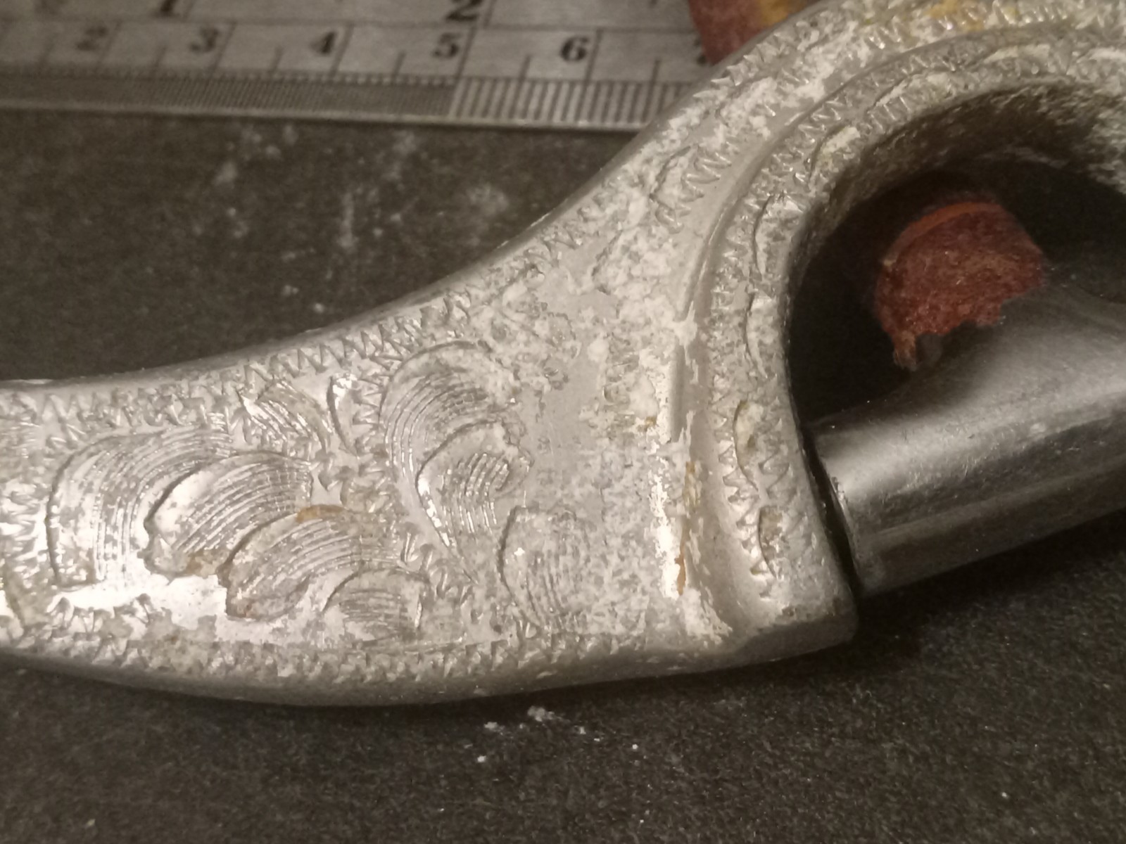 Francois Gauthier sweet iron snaffle mouth 5 in show bit engraved aluminum