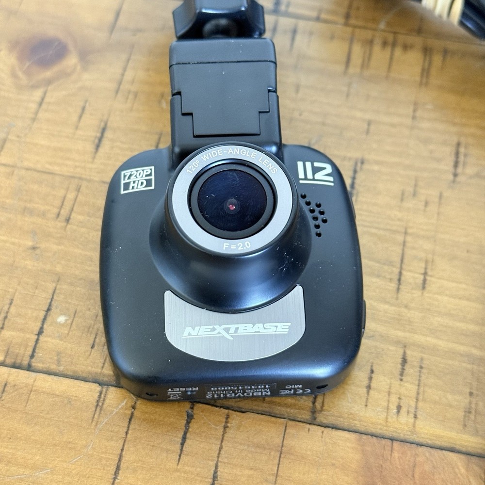 Next Base 112 Dashcam HD 720p USB Micro SD Needed NBDVR112 Black Tested Working
