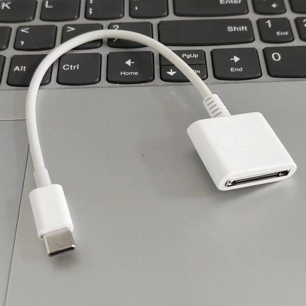 For Apple 30pin Female to USB 3.1 Type-C USB-C Sync Data Charging Adapter Cable