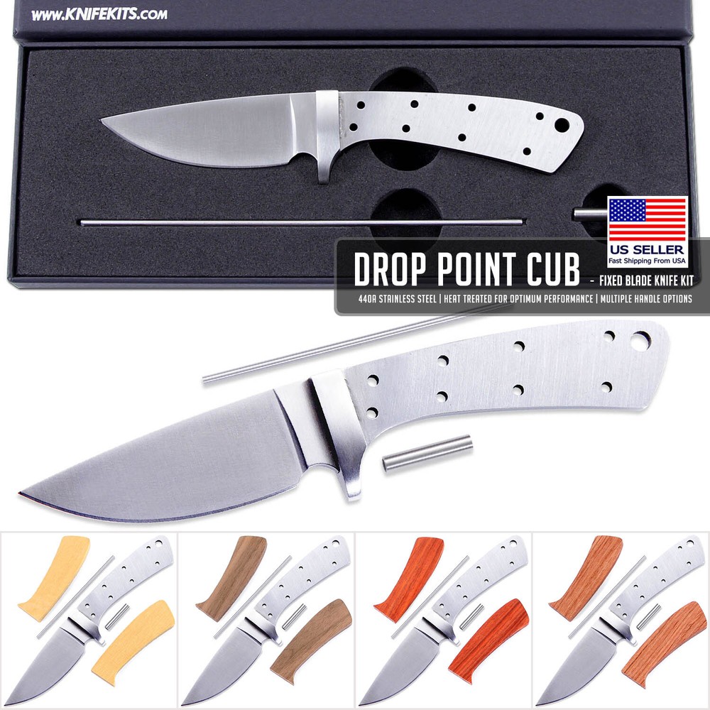 Drop Point Cub - DIY Knife Making Kit - USA Design