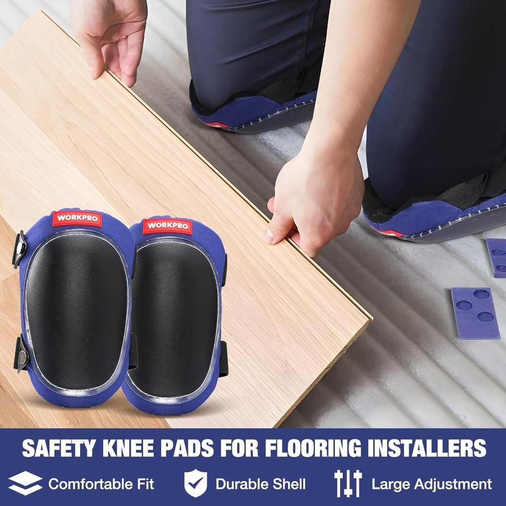 43-Pack Flooring Installation Kit: Rubber Mallet, Pull Bar & Knee Pads