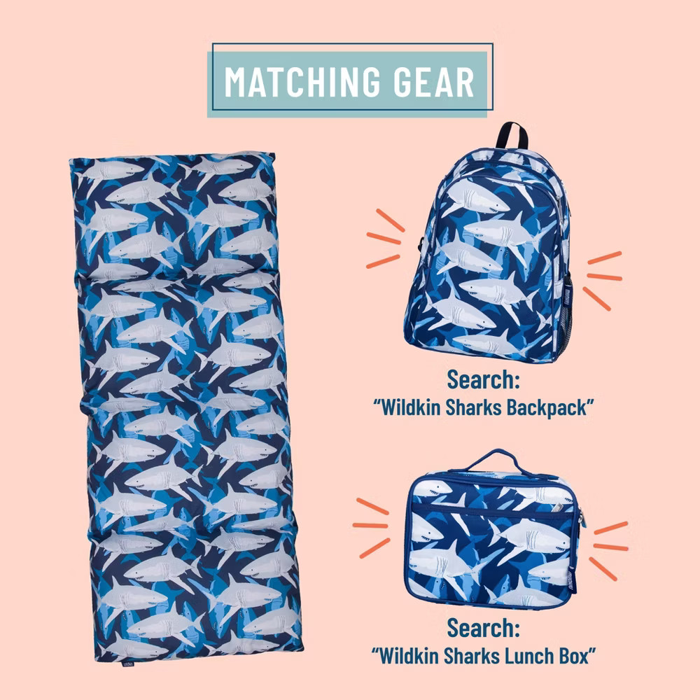 Wildkin Kids Floor Pillow Lounger (Sharks)