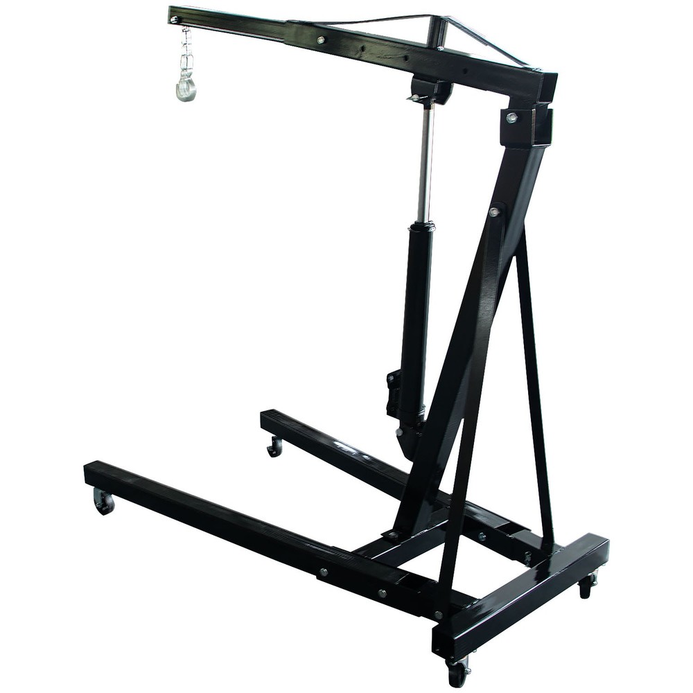 Adjustable Foldable Hydraulic Engine Hoist Crane Lift 4 Adjustable Position 1Ton