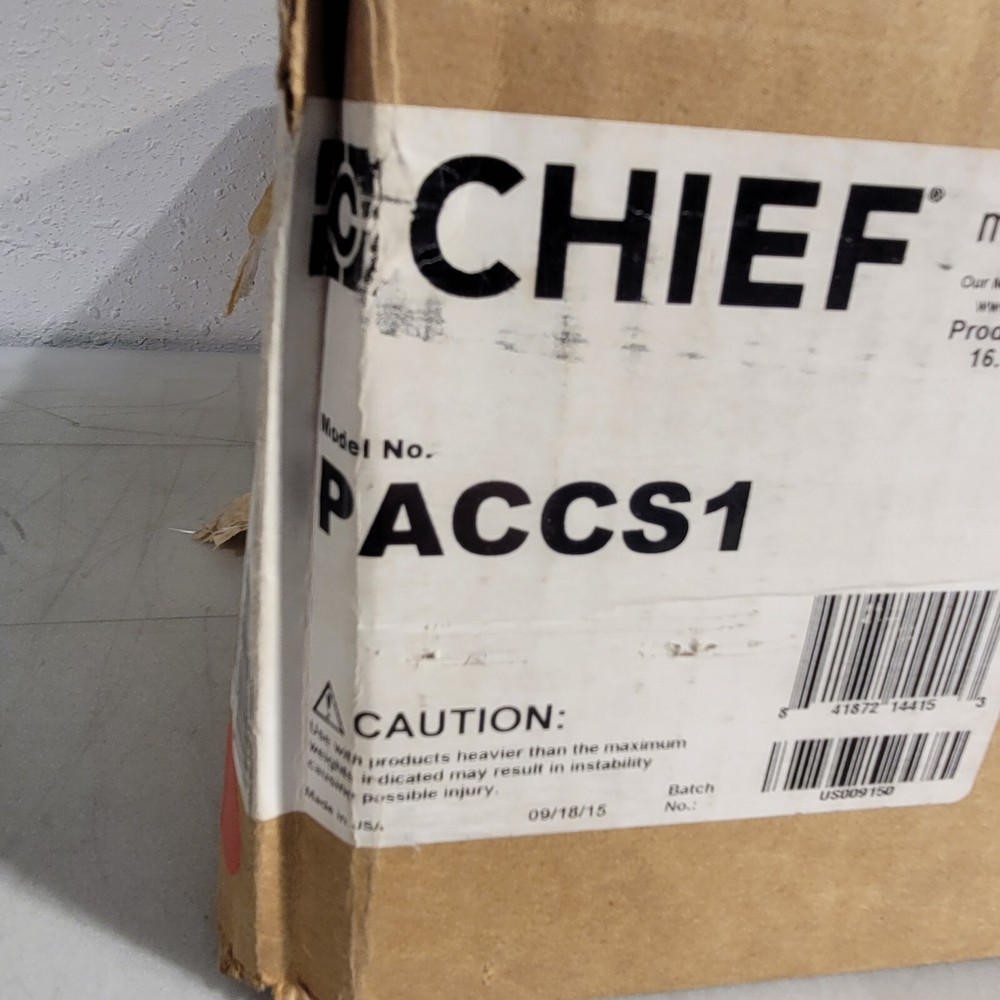 Chief PACCS1 Large Accessory Shelf Black