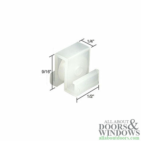 Roller Assembly (Flat) - Sliding Windows, Nylon