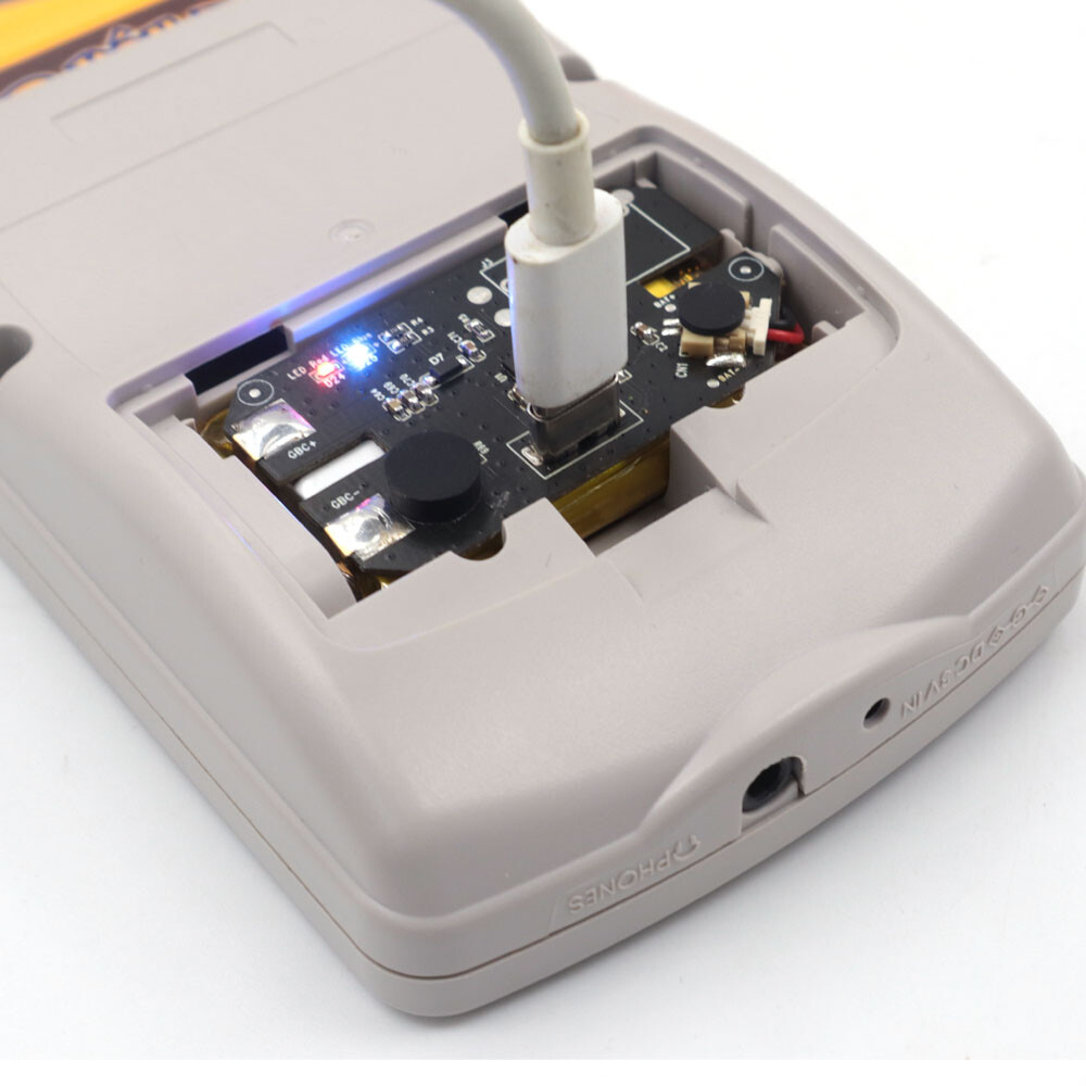 Touch Laminated OLED Screen AMOLED Screen+Pre-cut Case W/1500mAh Battery For GBC